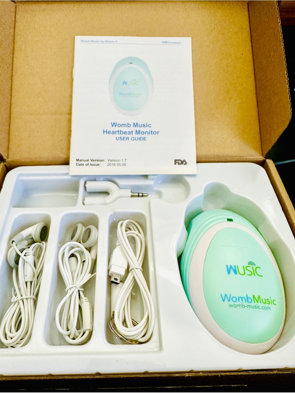 Womb Music Heartbeat Baby Monitor by Wusic Listening Device - Open Box